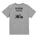 【Tシャツ】【釣りざんまい】ユニークな釣り_ブラック  5.6oz Cotton:100%
