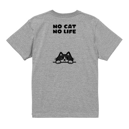 【Tシャツ】何か気になるハチワレ猫(wakat) 5.6oz Cotton:100%