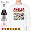 【長袖Tシャツ】【釣りざんまい】釣りをするんです_カラフル　横書き 5.6oz Cotton:100%