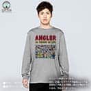 【長袖Tシャツ】【釣りざんまい】釣りをするんです_カラフル　横書き 5.6oz Cotton:100%