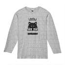 【長袖Tシャツ】柴犬のおねだり顔_黒柴(wakat) 5.6oz Cotton:100%
