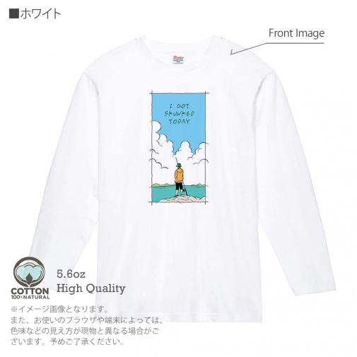 【長袖Tシャツ】【釣りざんまい】今日は何も釣れなかった  5.6oz Cotton:100%