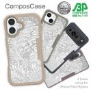 【Compos-Case】シルバーリーフ【ラメ】 No1