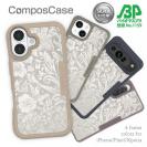 【Compos-Case】シルバーリーフ【ラメ】 No2