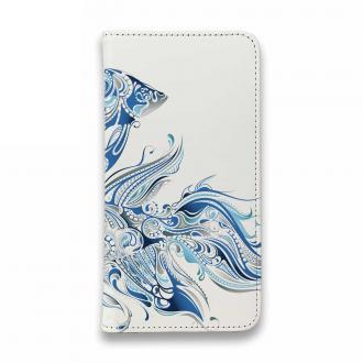 【手帳型ベルトなし】【Stick Case】トロピカルなベタのイラスト