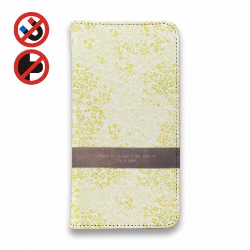 【手帳型ベルトなし】【Stick Case】菜の花　雲の向こうは、いつも青空　イエロー
