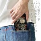 【彫姫】【手帳型ベルトなし】【Stick Case】般若　和彫りデザイン