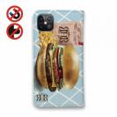 【ROMI HIME】【手帳型ベルトなし】【Stick Case】ハンバーガー　ブルー