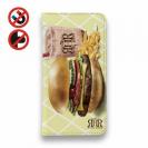 【ROMI HIME】【手帳型ベルトなし】【Stick Case】ハンバーガー　イエロー