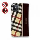 【Genuine】【手帳型ベルトなし】【Stick Case】チェック柄　ベージュ＆ブラウン