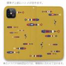 【手帳型ベルトなし】【Stick Case】【釣りざんまい】レトロフィッシュ_オレンジ