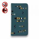 【手帳型ベルトなし】【Stick Case】【釣りざんまい】レトロフィッシュ_北欧風