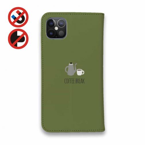 【手帳型ベルトなし】【Stick Case】コーヒークマさん(wakat)