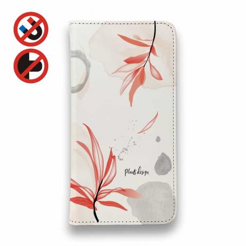 【手帳型ベルトなし】【Stick Case】プランツデザイン No.2