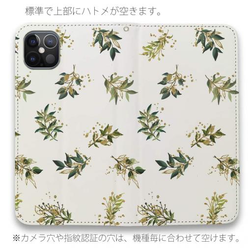 【手帳型ベルトなし】【Stick Case】トロピカルプランツ