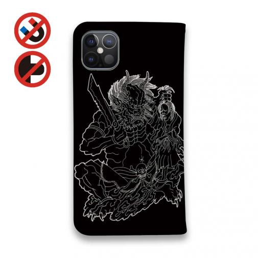 【彫姫】【手帳型ベルトなし】【Stick Case】鬼