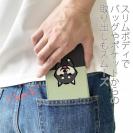 【手帳型ベルトなし】【Stick Case】柴犬のかまってアピール_黒柴(wakat)