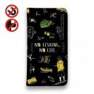 【手帳型ベルトなし】【Stick Case】【釣りざんまい】釣りに行く道具_ブラック