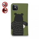 【手帳型ベルトなし】【Stick Case】クマさんカフェ気分(wakat)