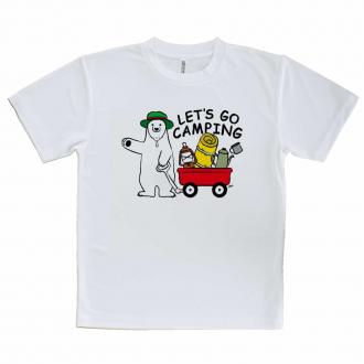 【Tシャツ】キャンプに行くシロクマさん(wakat)