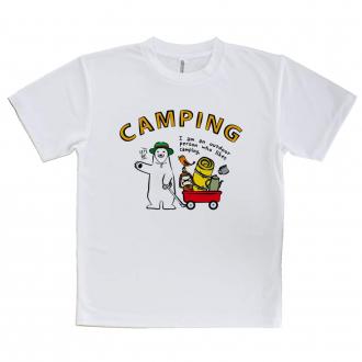 【Tシャツ】シロクマさんキャンプに行く(wakat)