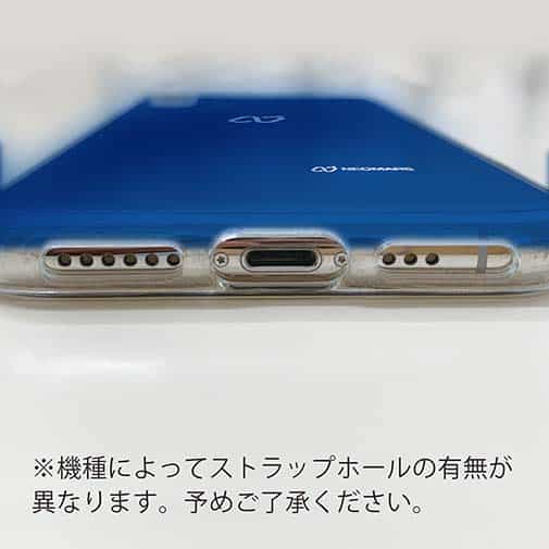 【透明型（TPU）】ロゴ・ブルー