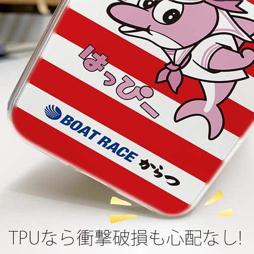 唐津ボート【TPU】か・らっキー＆ロゴ Ver.レッド