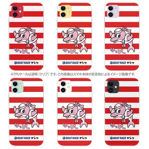 唐津ボート【TPU】か・らっキー＆ロゴ Ver.レッド