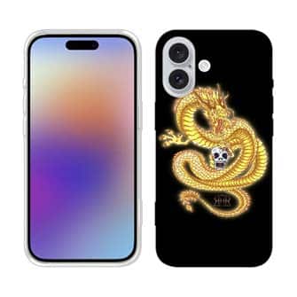 【ROMI HIME】【TPU】龍　黄龍　骸骨　縁担ぎ　金運　お守り