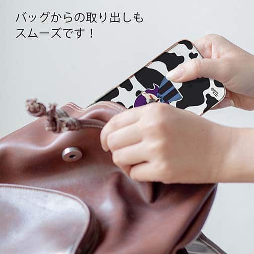 【Pariko】【TPUケース】牛柄と女の子 アメコミ