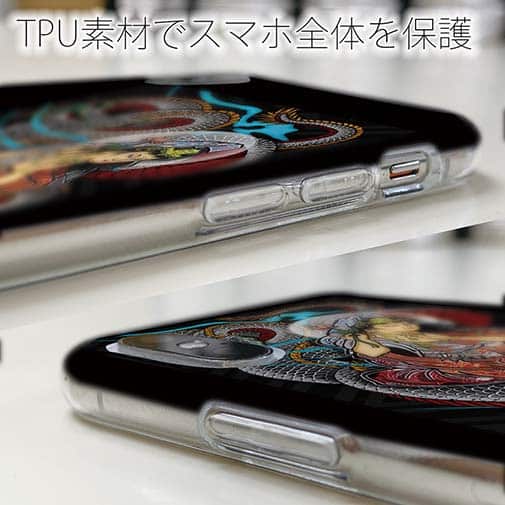【TPU】【彫姫】騎龍観音（カラー）　和彫りデザイン