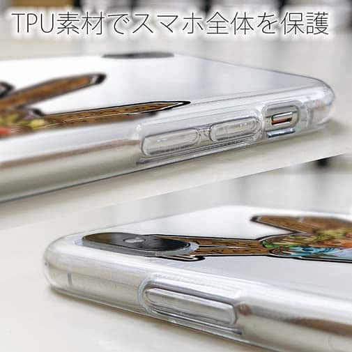 【TPU】【彫姫】ドクロパフェ？（ホワイト）　和彫りデザイン