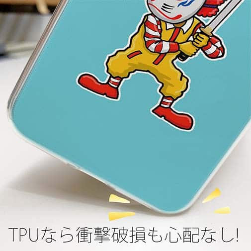 【TPU】【彫姫】I'm lovin'it（ライトブルー）　和彫りデザイン