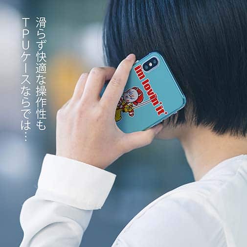 【TPU】【彫姫】I'm lovin'it（ライトブルー）　和彫りデザイン