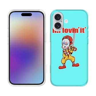 【TPU】【彫姫】I'm lovin'it（ライトブルー）　和彫りデザイン