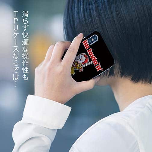 【TPU】【彫姫】I'm lovin'it（ブラック）　和彫りデザイン