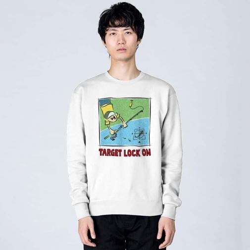 【トレーナー】【釣りざんまい】ルアー釣りのターゲット 8.4oz Cotton:100%