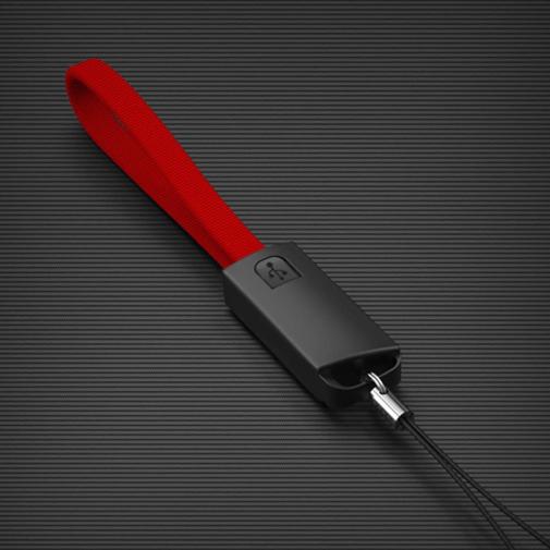 ストラップ型ケーブル Type-C to USB ブラック