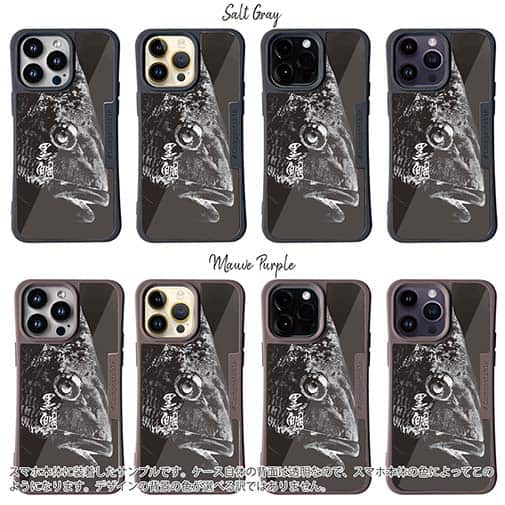 【Compos-Case】クロダイ(チヌ)　墨絵風(黒)