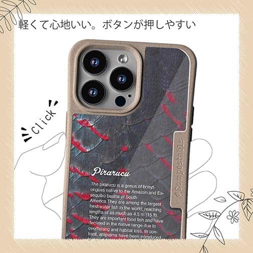 【Compos-Case】ピラルクの鱗