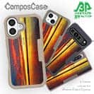 【Compos-Case】湖面と夕焼け