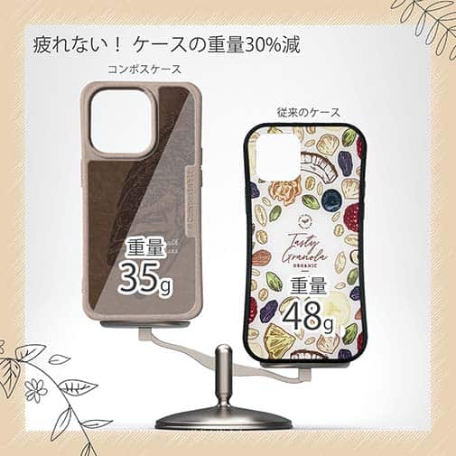 【Compos-Case】ブラックバス　茶