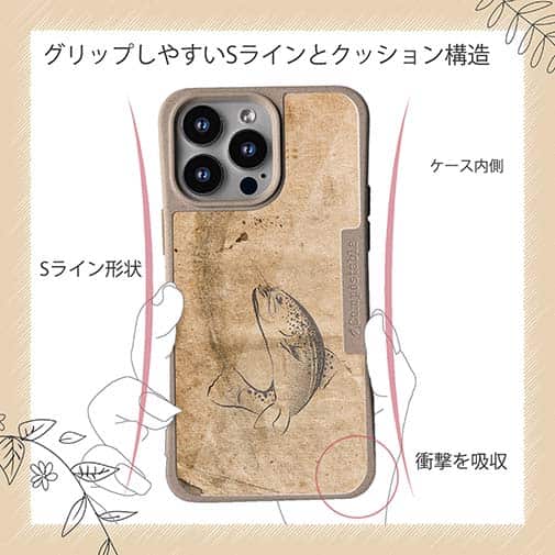 【Compos-Case】古紙とトラウト