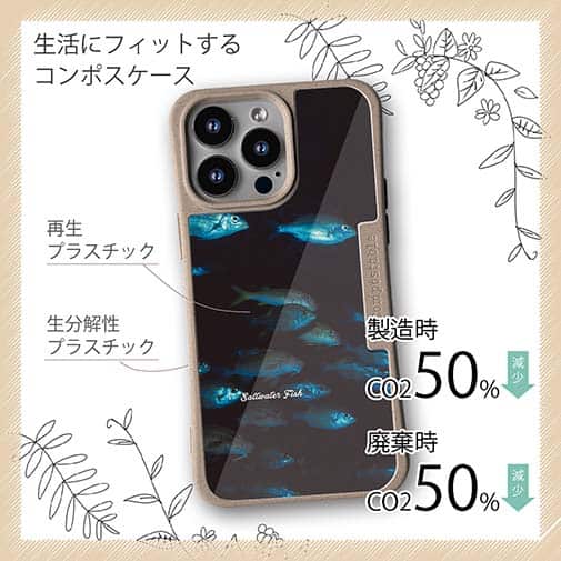 【Compos-Case】熱帯魚　No.12　魚の群泳