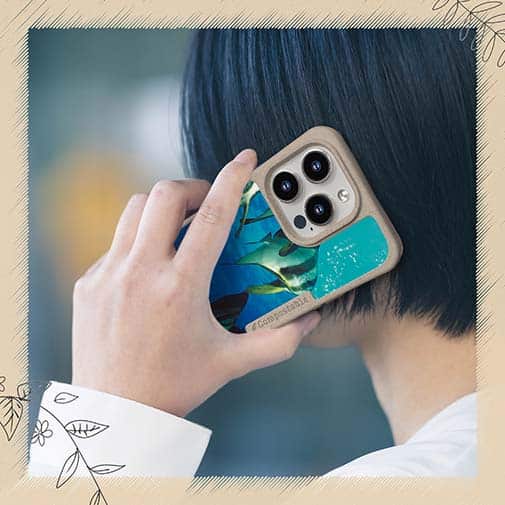 【Compos-Case】熱帯魚　No.13　ツバメウオの群れ