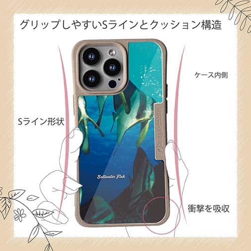 【Compos-Case】熱帯魚　No.13　ツバメウオの群れ