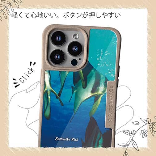 【Compos-Case】熱帯魚　No.13　ツバメウオの群れ