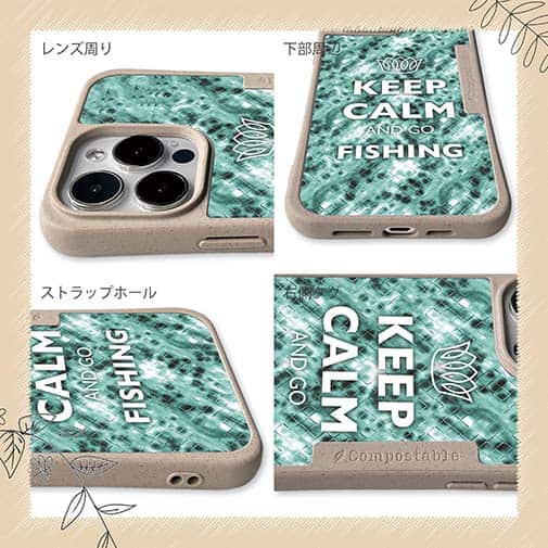 【Compos-Case】KEEP CALM AND OF FISHING　クリスタル