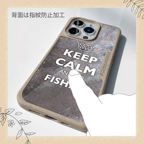 【Compos-Case】KEEP CALM AND OF FISHING　錆鉄