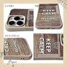 【Compos-Case】KEEP CALM AND OF FISHING　木目